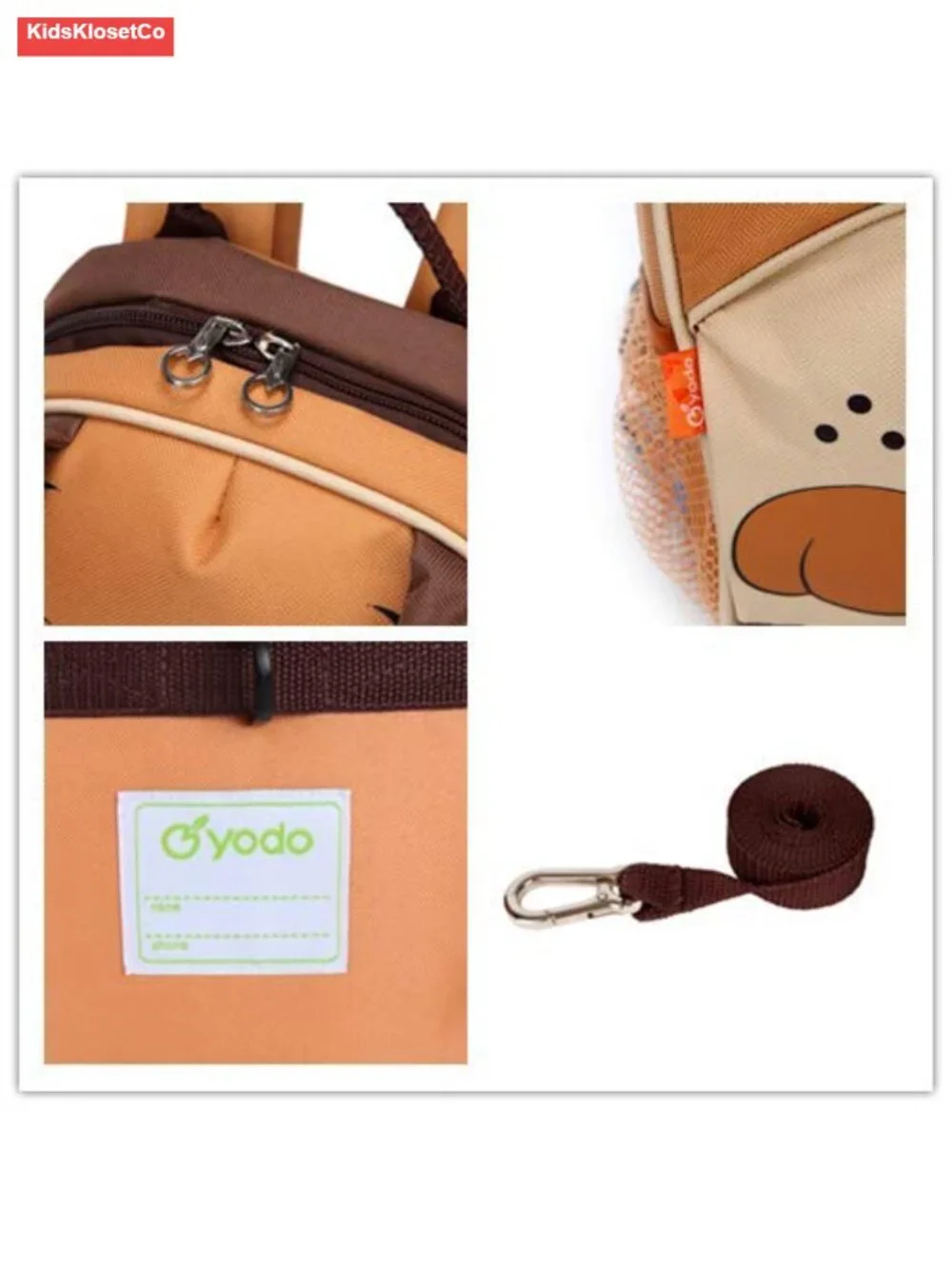 Toddler Backpack with Safety Harness Leash Insulated Lunch Bag Name Label